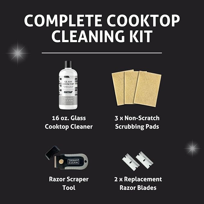 Therapy Stainless Steel Cleaner &amp Cooktop Cleaning Kit Bundle