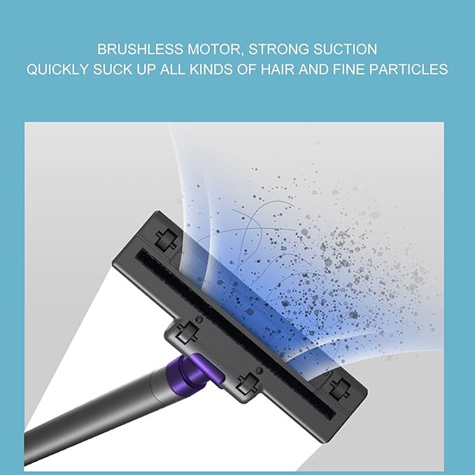 Vacuum Cleaner40min Runtime Cordless Vacuum Cleaner Stick Removable Handheld Vacuums Detachable Battery Anti-Tangle Vacuum Cleaner for HomeCarpet and Hard Floor Pet Hair