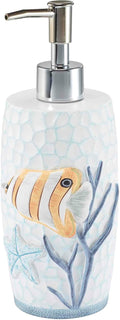 Avanti Linens - Lotion Pump/Soap Dispenser Decorative Countertop Accessories Sealife Home Decor (Ocean Friends Collection)