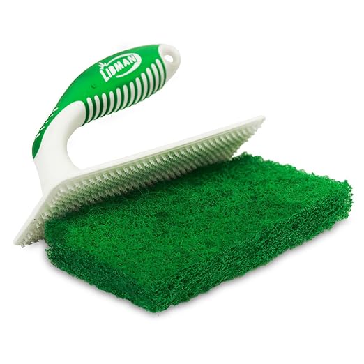 Libman Commercial 1161 Tile and Tub Scrub Polypropylene 6 x 3 Green and White (Pack of 6)