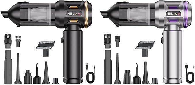 High Suction 18000Pa Vehicle Vacuums Cleaner with Fast Charging USB C Emptying for Home Auto Interior
