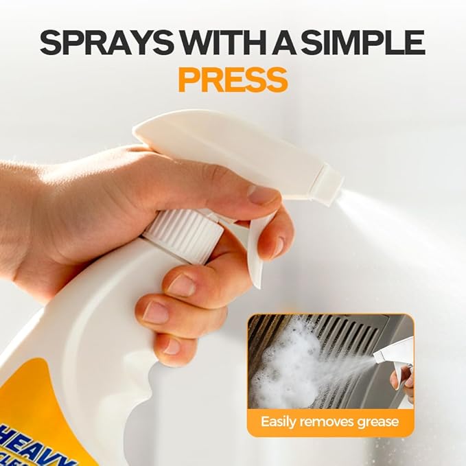 Heavy Oil Multi Purpose Cleaner Stain Effective Multi-Purpose Cleaner with Kitchen Cleaning Sponges for Household Oven Stove Range Hood Sink Heavy Oil Cleane (1PCS)