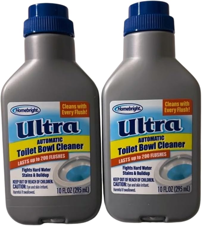 Ultra Automatic Toilet Bowl Cleaner Fights Hard Water and Stain Buildup Cleans with Every Flush Lasts Up to 200 Flushes 10 fl oz