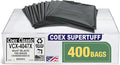 Aluf Plastics - Value COEX 3 Ply Garbage Bags 45 Gallon 1.5 Mil (eq) 40x47 Black 400 Count