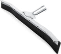 DSV Standard Curved Floor Squeegee 24’’ Rubber Blade Garage Squeegee Taper Pole Connection - Handle Sold Separately for Tiles Concrete and Asphalt