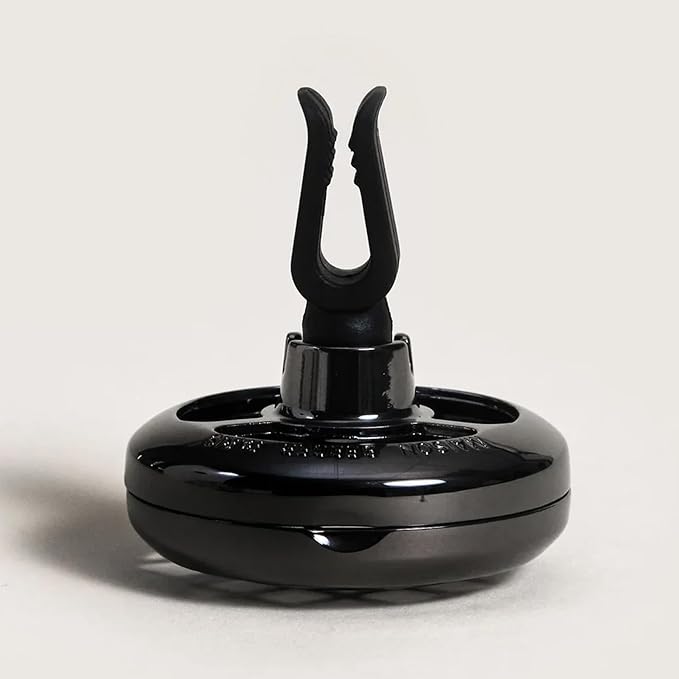 MAISON BERGER Luxury Car Air Freshener Bundle – Resonance Gunmetal Vent Clip Diffuser + 2 Ocean Breeze Ceramic Pods (4-6 Week Scent) French-Made Refillable System Adjustable Fragrance