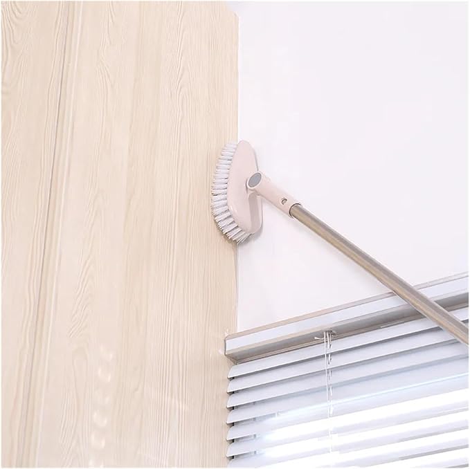 Long Handle Floor to Dead Corner Hard Hair Tile Wash Toilet Home Bathroom Cleaning Brush(Blue)