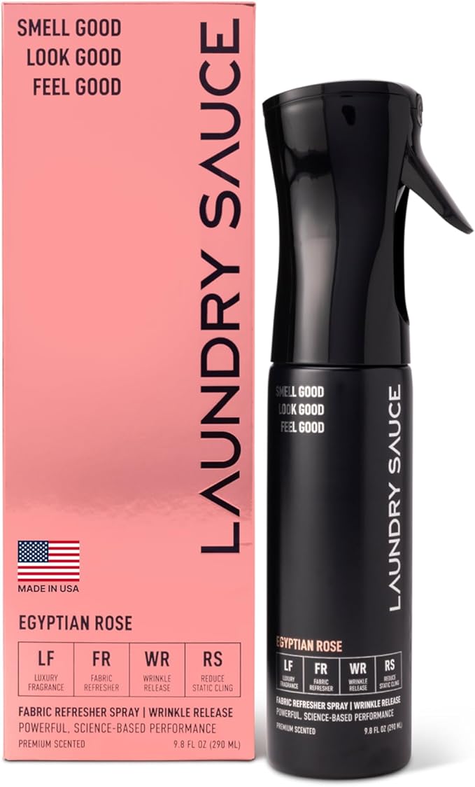 Laundry Sauce Fabric Refresher Spray Egyptian Rose Odor-Fighting Fabric Refresher Fragrance and Laundry Scent 9.8 fl oz
