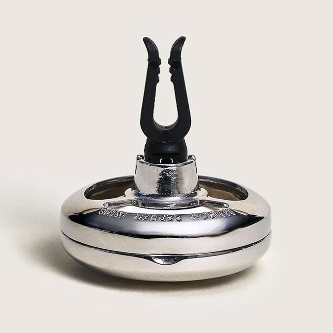 Maison Berger Car Diffuser Set Rosalie Exquisite Sparkle – Refillable Vent Clip with Ceramic Refill Passive Diffusion Festive Fresh Scent Made in France Luxury Auto Scent - 4-Week Diffusion