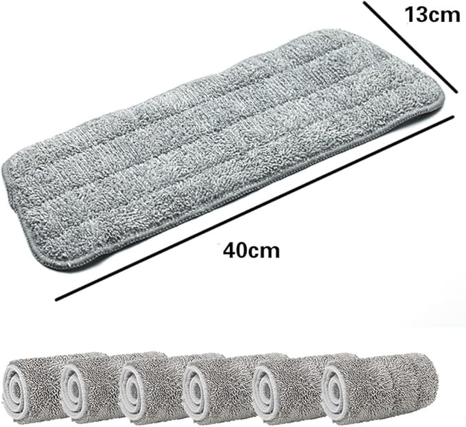 Mop to Replace The Cloth Home Use Pad Practical Household Dust Cleaning Reusable Microfiber for Spray(6pcs)
