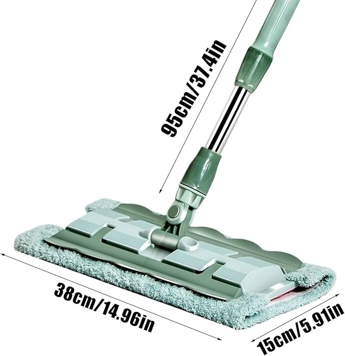 Microfiber Mops 360 Degree Rotating Quick Cleaning Tool Floor Maintenance Accessory Telescopic Handle Mop 7 Pads Kit Home Apartment Cleaner Multipurpose Floor Mop for Daily Maintenance