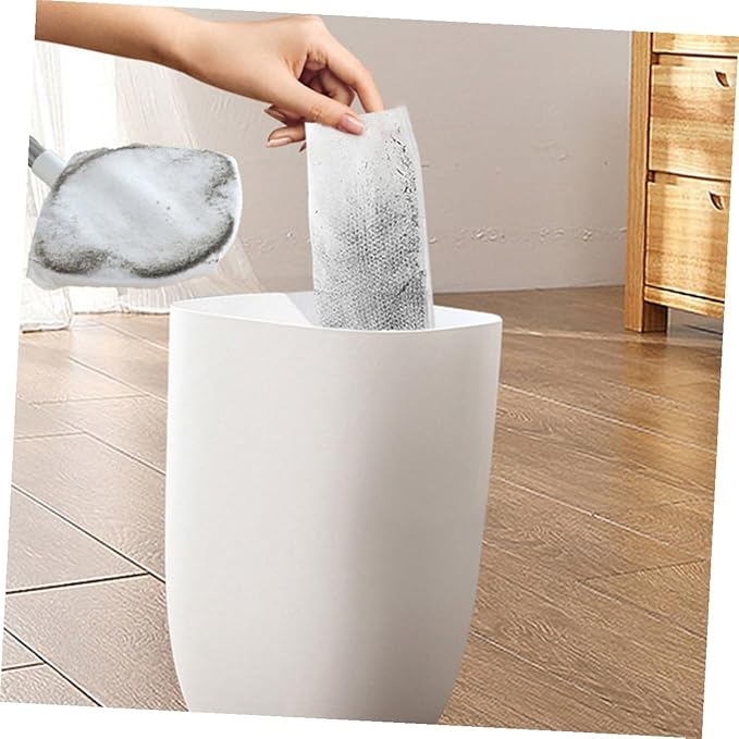 Rotating Dust Mop Kit with Electrostatic Triangle Pad and Face Towel Refill Handheld Household for Hardwood Floors and Corner Cleaning