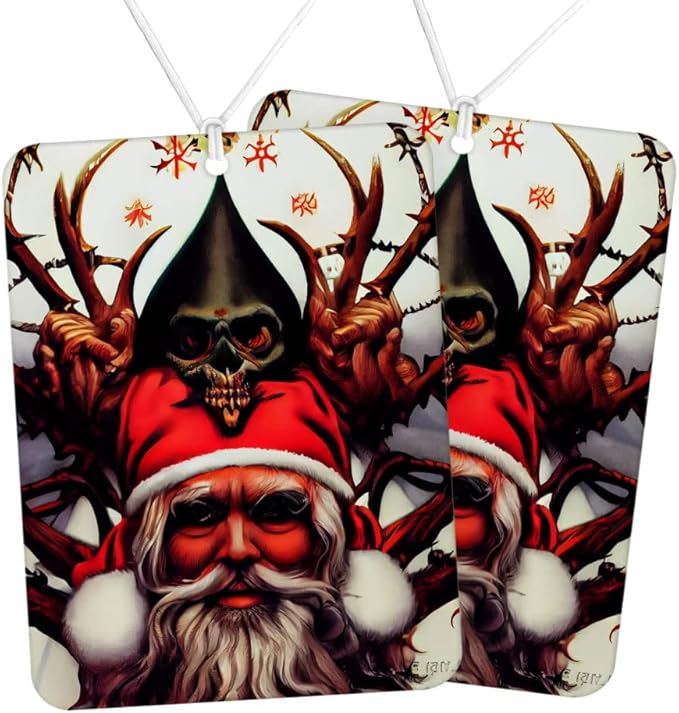 Santa Claus Car Freshener Set of 6 - Devil Car Air Freshener - Holiday Air Freshener for Car