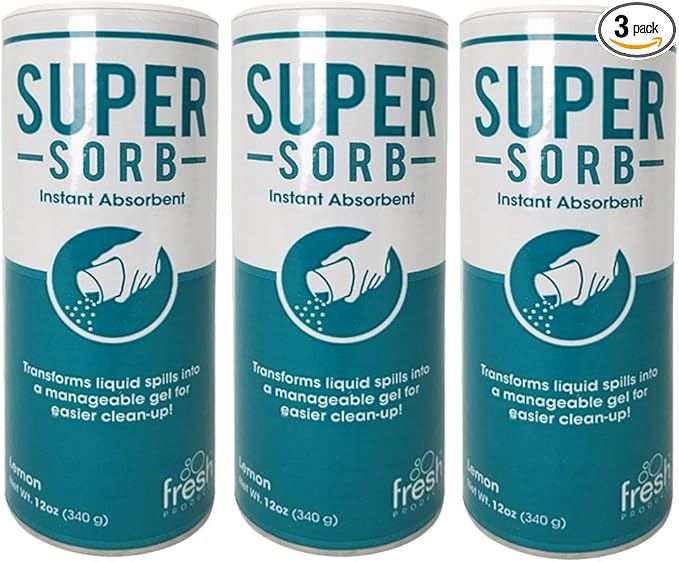 Fresh Products Super Sorb Instant Absorbent Clean Up Vomit 12 oz [Set of 3]