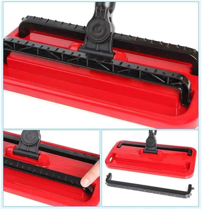 Microfiber Hardwood Floor Mop  Long Stainless Steel Handle for Home Office Cleaning