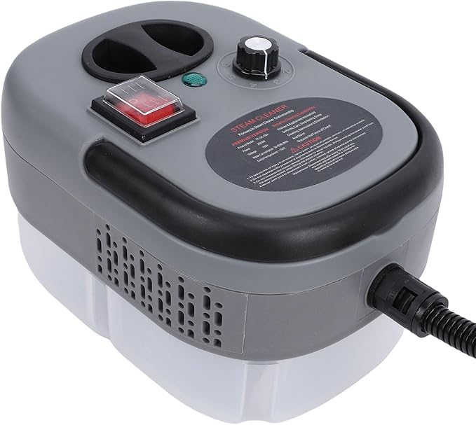 Portable Handheld Steam Cleaner 2500W High Pressure High Temp 1200ML Tank for Deep Cleaning Furniture Car Interiors Kitchen Surfaces (US Plug 110V)