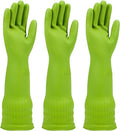 Rubber dishwashing gloves 3 or 6 Pairs for kitchenCleaning washing dish gloves long for household reuseable durable.
