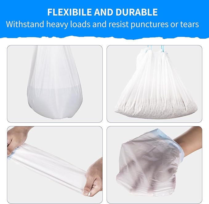120 Count Extra Large Cat Litter Box Liners Cat Litter Waste Receptacles Bags for Cleanpethome Self Cleaning Litter Box