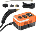 1800W Handheld Steam Cleaner for Sofa Window Kitchen with 6 Levels Adjustable and 1200ml Large Capacity Portable Handle Touch Screen 4pcs Accessories 105 High Temperature (US Plug)