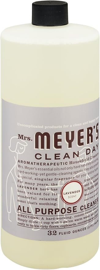 Mrs. Meyer's Clean Day All Purpose Cleaner Lavender 32-Ounce Bottles (Case of 6)