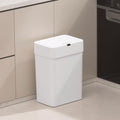 Gallon Motion Sensor Bathroom Trash Can with Lid Automatic Garbage Bin for Bathroom Slim Plastic Narrow Bedroom Trash Bin Garbage Can 15L