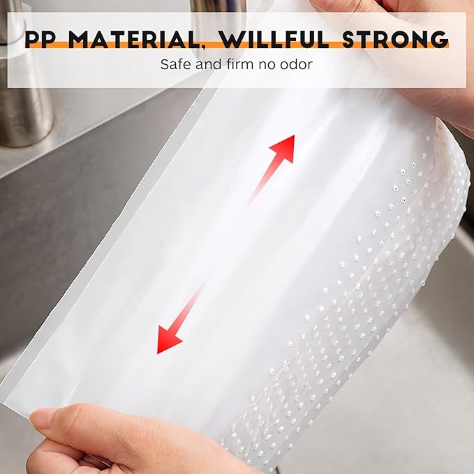 150 Pcs Standing Kitchen Trash Bags Small Waste Bin Strainer Bags for Kitchen Sink Bathroom Office Daily Use