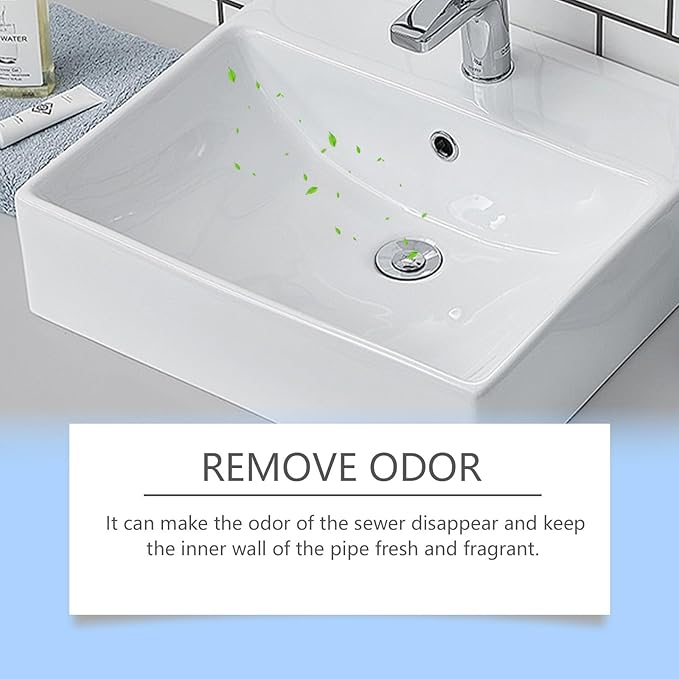 Plumbing Drain Cleaner Powder - Unclog Drains Dissolve Grease Hair &amp Blockages Eliminate Odors Sink &amp Pipe Deodorizer(1PCS)
