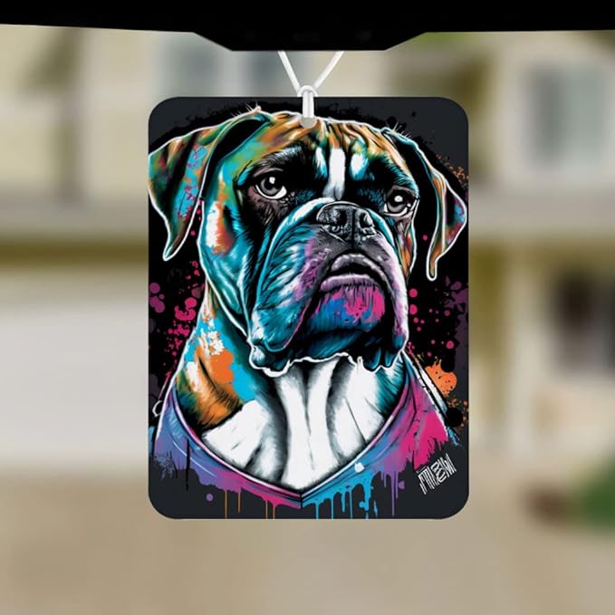 Generic Boxer Dog Car Freshener Set of 6 - Multicolor Automotive Air Freshener - Car Air Freshener