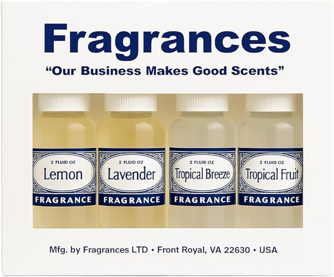 Rainbow RainMate Sirena Hyla Compatible Vacuum Fragrances – Assorted Fragrance 4-Pack For Water-Based Vacuums (Tropical Escape - Lemon Lavender Topical Breeze Tropical Fruit)
