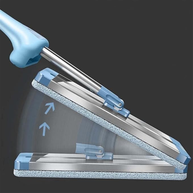Mop Cleaning Floor Squeeze for Wash Home and Kitchen Aluminum Rotary Dry House Window Wiper Squeegee Flat Dust Brush