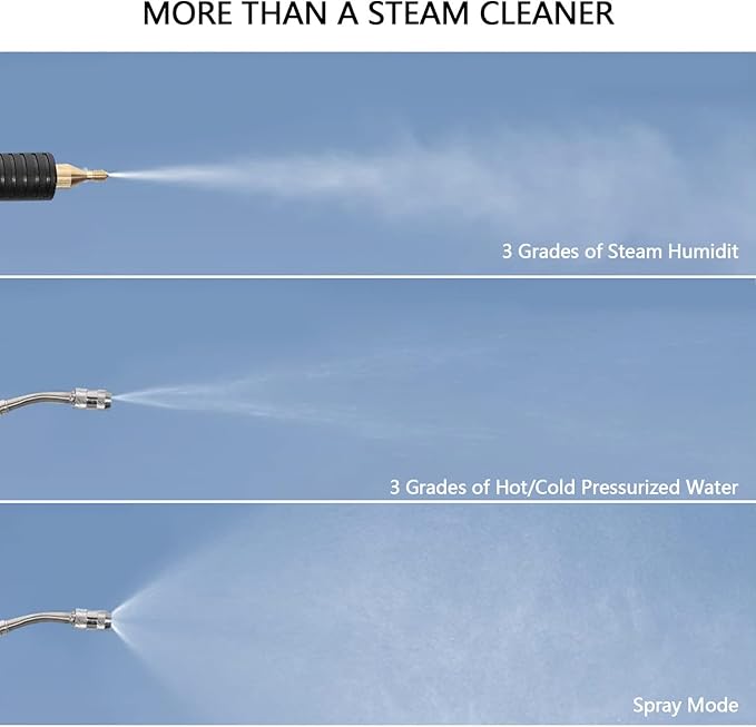 Steam Cleaner 1700W High Pressure Handheld Steamer for Cleaning Cleaning Steamer for Home Grout Tile Kitchen Grease Floor Gaps Car Detailing