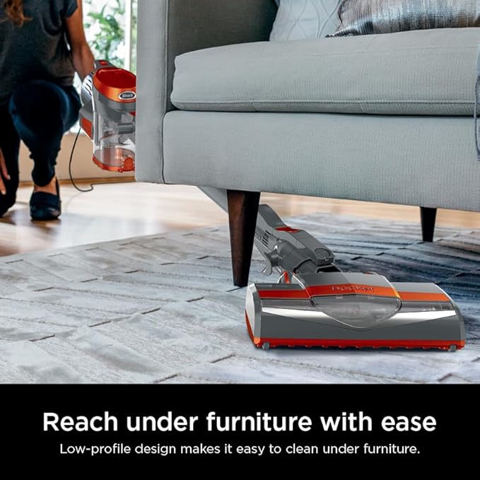 Shark HV302 Rocket Pet Corded Stick Vacuum Lightweight with Swivel Steering for Carpets &amp Hard Floors Converts to Hand Vacuum Includes Crevice Tool Pet Multi-Tool &amp Precision Duster Orang