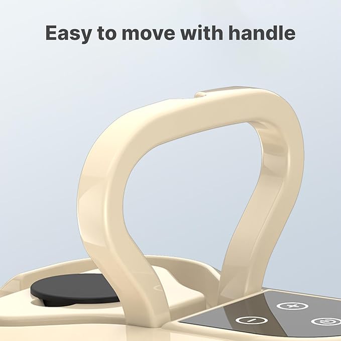 Handheld Steam Cleaner 1500W 4.5Bar High Pressure Steamer for Home and Car 6-Level Adjustable Steam Cleaning Machine with Touch Screen 1200ml Water Tank and Multiple Accessories (Beige)