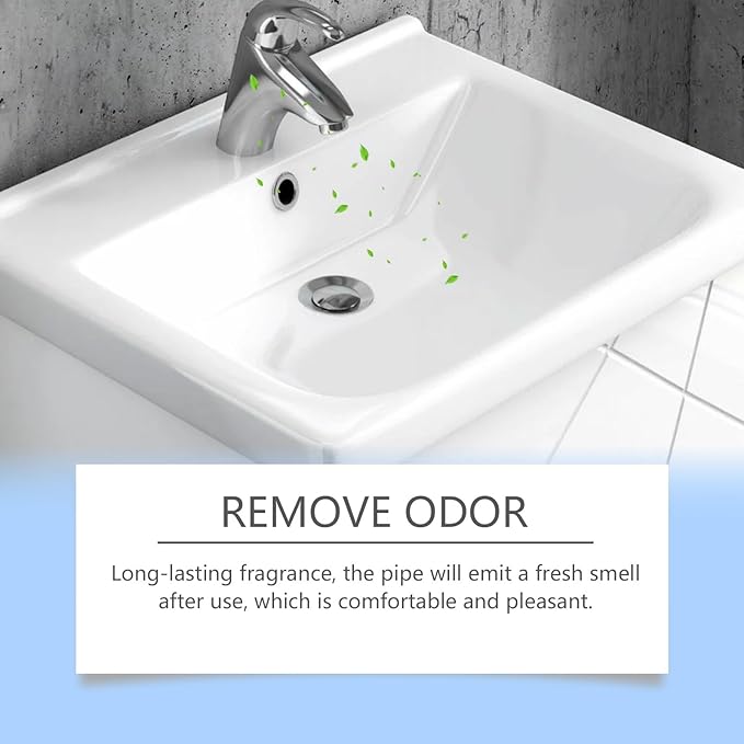 Drain Cleaner - Professional Strength Drain Unblocker for Kitchen Bathroom Sink &amp Toilet - Removes Clogs Fast &amp Leaves No Residue(3PCS)