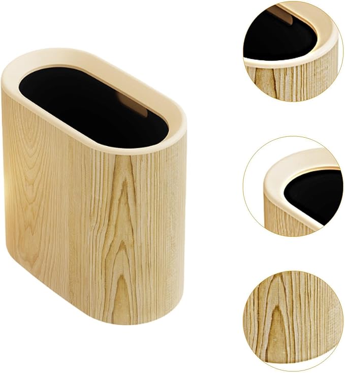 Yajuyi Trash Can Waste Paper Bucket Toilet Wastebasket Restroom Waste Basket for Office Without Lid