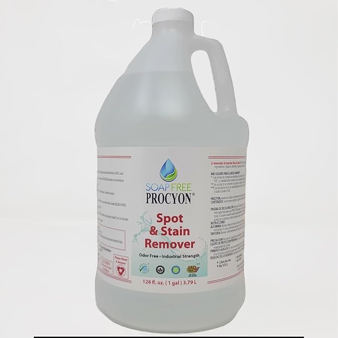 Procyon Spot &amp Stain Remover - Pet Earth Family-Safe Cleaning Solution for Carpet &amp Upholstery (128 Ounces)