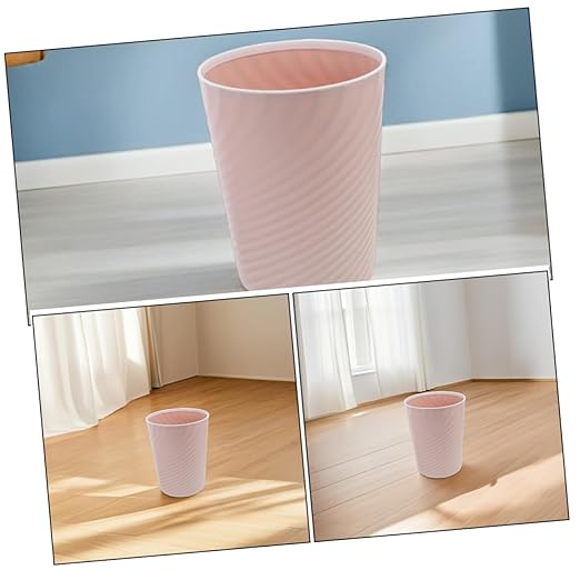 2pcs Small Rubbish Bin No Lid Design Wastebasket for Bathroom Office Bedroom Compact Garbage Container for Daily Waste Management