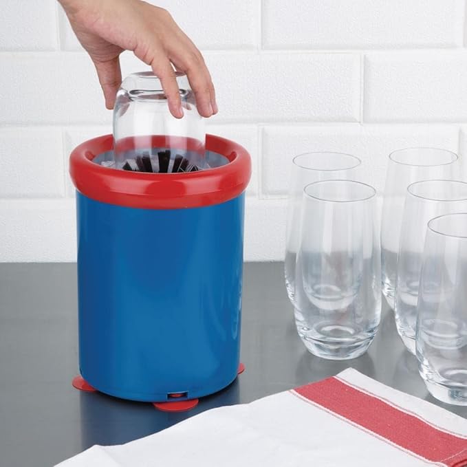 Jantex 8538 in Sink Manual Glasswasher Blue and Red