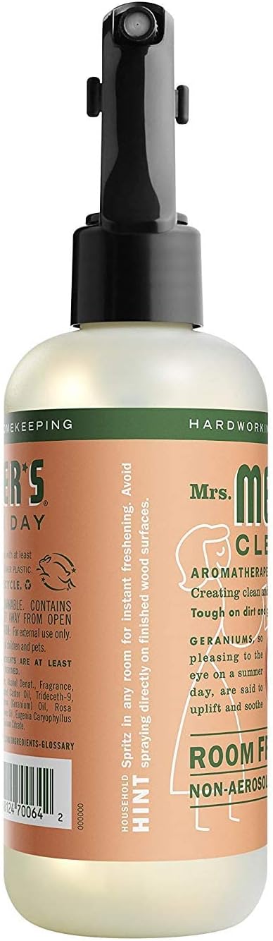Mrs. Meyers Clean Day Room Freshener Geranium 8 Fluid Ounce (Pack of 3)