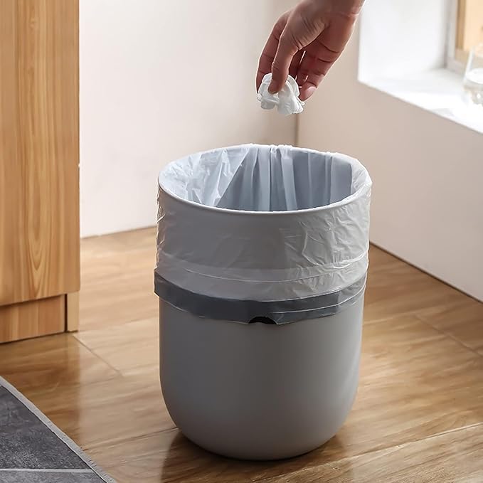 4 Gallon Drawstring Garbage Bags 120 Count Unscented for Office Bedroom Bathroom White Small Trash Can Liners