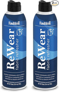 Faultless ReWear Dry Wash Spray for Clothing – Wrinkle Remover Fabric Refresher Spray Captures Odors – Like Dry Shampoo for Clothes: Fresh Look W/Out Laundry 20oz 2 Pack