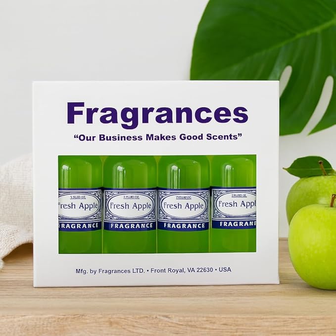 Rainbow RainMate Sirena Hyla Compatible Vacuum Fragrances – Assorted Fragrance 4-Pack For Water-Based Vacuums (Fresh Apple)