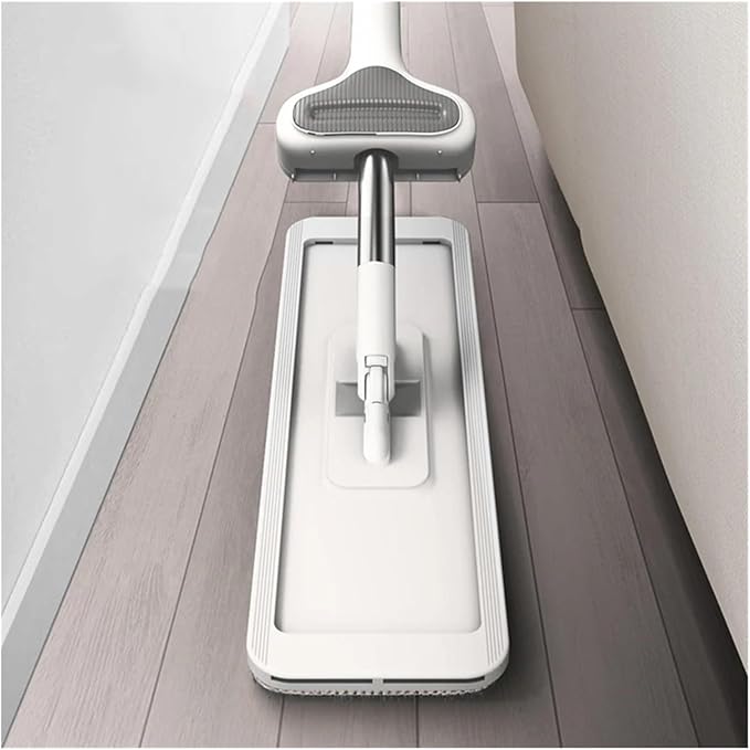 Mop for Wash Floor Cleaner Cleaning Flat Spin Bucket House Easy Home 360°Rotation(M(36CM)-2cloth)