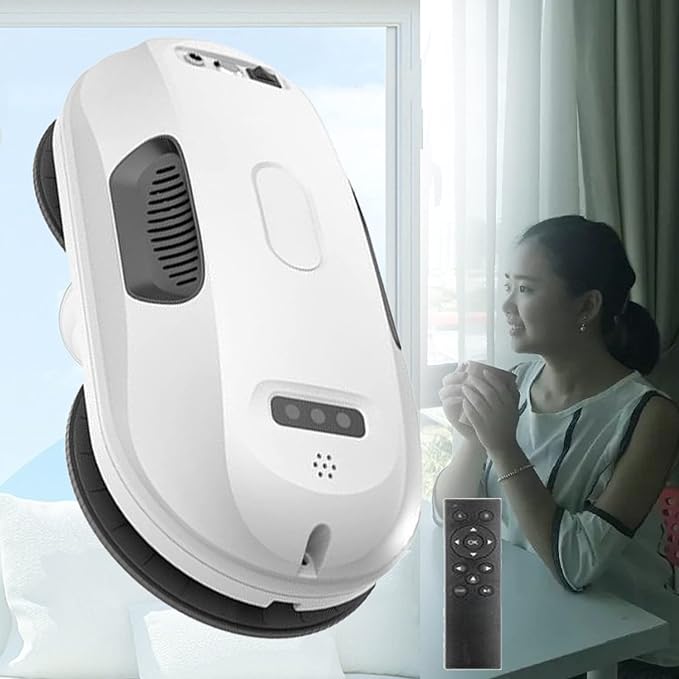 Window Cleaning Robot Hotel Apartment Household Electric Remote Control Glass Cleaning Robot Controlled by Remote Control for Interior/Exterior Highrise Windows/Glass