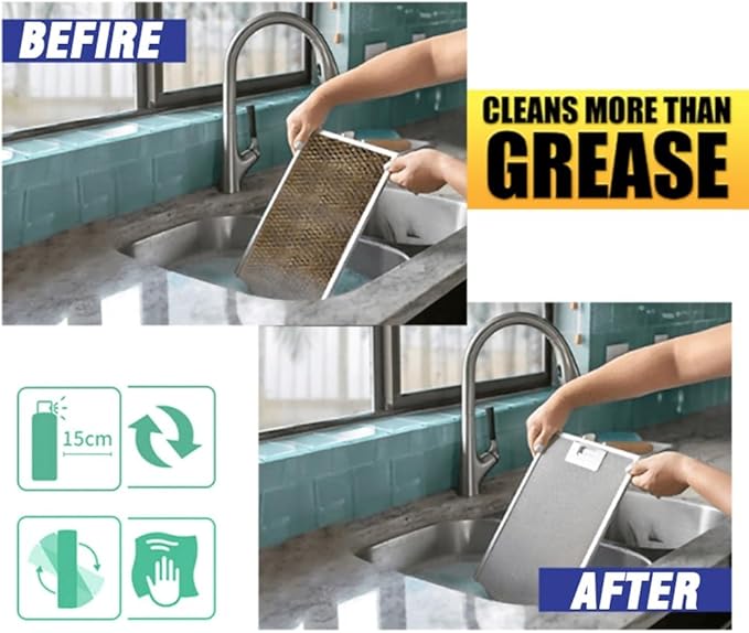 100ml Kitchen Oil Stain Cleaner - Fast-Acting Household Degreaser For Effortless Grease Removal(30PCS)