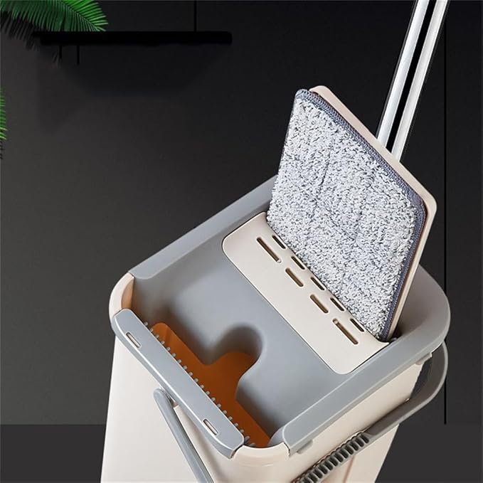 Hands-Free Flat Mop Dry and Wet Cleaning A Rotating for Household Use
