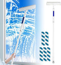Squeegee for Window Cleaning with Spray 2025 Upgrade Dual Side Mist Retractable Window Cleaner Spray Window Cleaning Brooms 3 in 1 Household Squeegees Window Cleaning Tool Kit