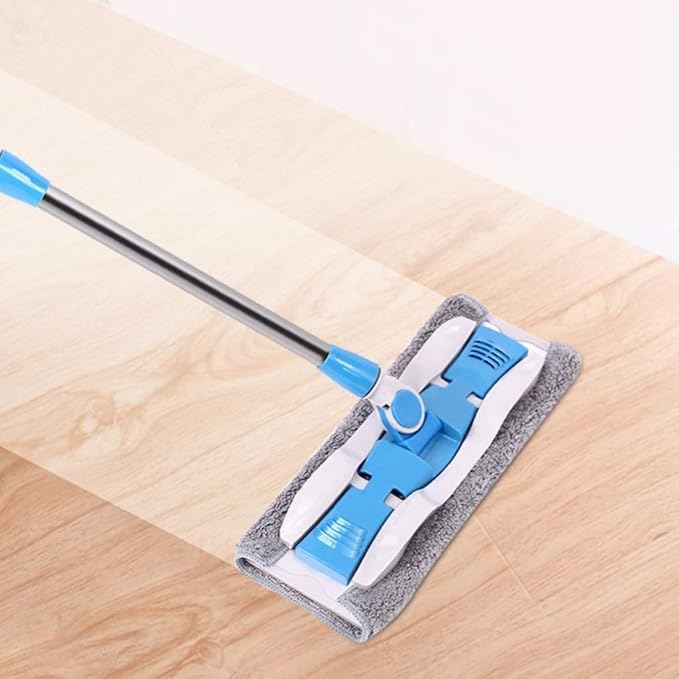 Mop-Microfiber Mop Reusable Adjustable Lightweight Makes Cleaning Your Floors a Snap(B Style Two Pieces of Cloth)