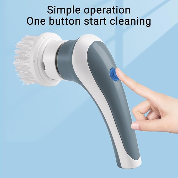 Electric Spin Scrubber Electric Spin Cleaning Tools with 3 Brush Heads - Rechargeable Electric Cleaning Brush - Spin Cleaning Brush Suitable for Bathroom Wall Tiles Floor Bathtub Kitchen