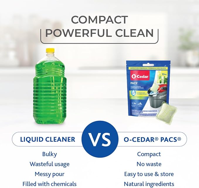 O-Cedar EasyWring Microfiber Spin Mop &amp Bucket Floor Cleaning System + 2 Extra Mop Head Replacements with Citrus Pac (Variety Pack)